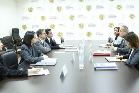 Замминистра юстиции и глава делегации МККК в Армении обсудили вопросы реализации прав вынужденных переселенцев из НК