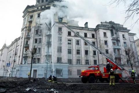 В ночь на 21 марта Киев подвергся ракетной атаке, есть раненые