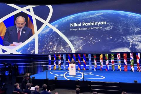 رئيس الوزراء نيكول باشينيان يلقي كلمة في القمة الأولى للطاقة النووية في بروكسل 