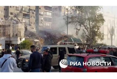 Посольство Ирана в Дамаске получило повреждения при ударе Израиля: “РИА Новости”