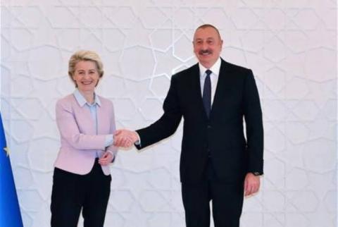 Урсула фон дер Ляйен и Ильхам Алиев провели телефонный разговор