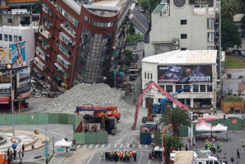 Թայվանում երկրաշարժի զոհերի թիվը հասել է 12-ի