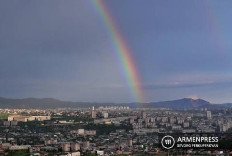 Հայաստանում սպասվում են կարճատև անձրևներ, օդի ջերմաստիճանը 2-4 աստիճանով նվազելուց հետո նույնքան կբարձրանա