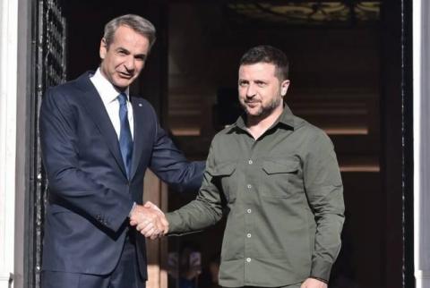 Премьер-министр Греции встретился в Вильнюсе с президентом Украины