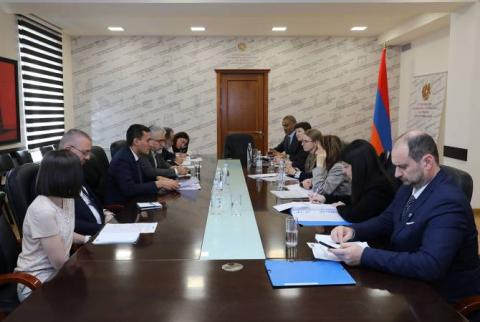 ՀՀ ԿԳՄՍ նախարարի տեղակալը Վենետիկի հանձնաժողովի ներկայացուցիչների հետ քննարկել է «Ազգային փոքրամասնությունների մասին» օրենքի նախագիծը