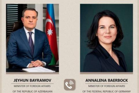 Глава МИД Азербайджана представил главе МИД Германии подробности армяно-азербайджанских переговоров в Алматы 