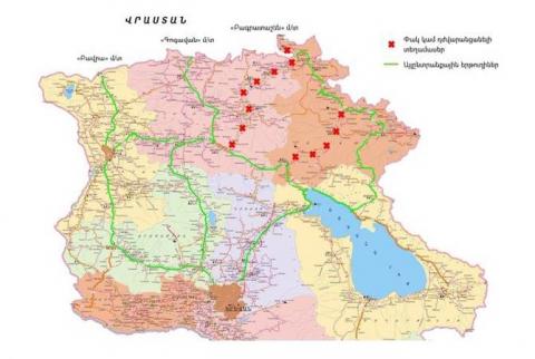 Из-за  разливов в Армении есть закрытые дороги