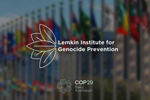 “Geghard” SAF welcomes the announcement by Lemkin Institute to withdraw support for Azerbaijan's hosting of COP29