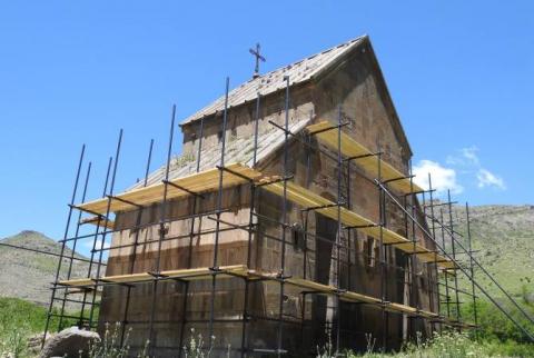Նորոգվում է Վայոց ձորի մարզի Եղեգիսի Զորաց եկեղեցին