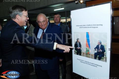 The opening ceremony of 20-21st centuries American writers 
exhibition