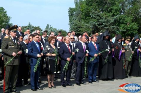В парке Победы отметили День освобождения Шуши и победы в 
Великой Отечественной войне