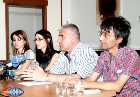 Press conference on the launch of the project entitled "Answer: 100 
years later", ahead of the 100th anniversary of the Armenian 
Genocide