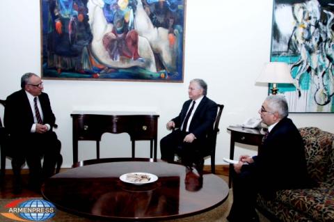 Edward Nalbandian received the Ambassador of Algeria Smail Alluah
