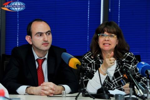 Press conference of the head of WB office in Yerevan Laura Bale
