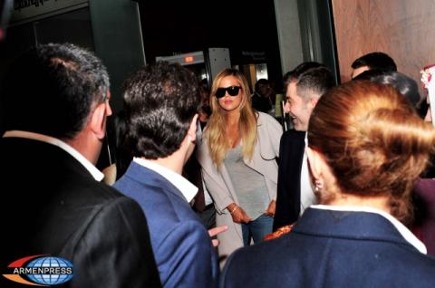 Kim Kardashian arrives in Armenia