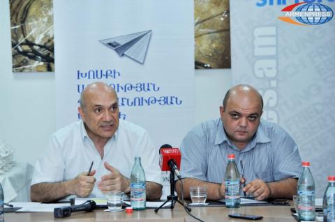 Round-table about "Developments and problems in Armenia for 
the transition from analogue to digital broadcasting "