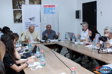 Round table discussion on "New media development and 
copyright protection in Armenia."