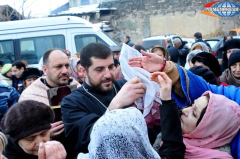 Right hand of Saint John the Baptist was brought to  St John 
the Baptist Church of Yerevan