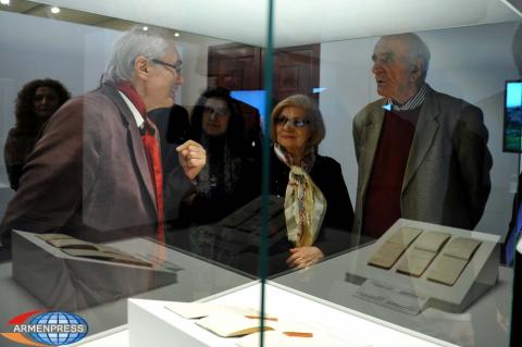 Artavazd Peleshyan and Tigran Mansurian
visit  Komitas Museum-Institute