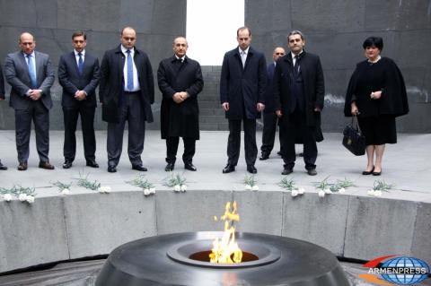 Foreign Minister of Georgia Mikheil Janelidze will visit 
Tsitsernakaberd Memorial Complex