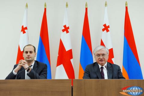 Joint press conference of Foreign Ministers of Armenia and 
Georgia Edward Nalbandian and Mikheil Janelidze