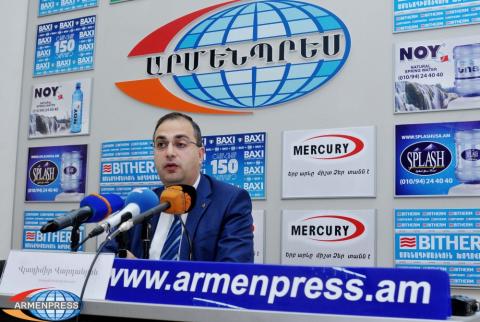 Press conference of  international law expert Vladimir Vardanyan