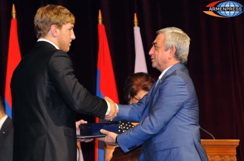 President participated at the event dedicated to the medal 
winner Armenian Olympians