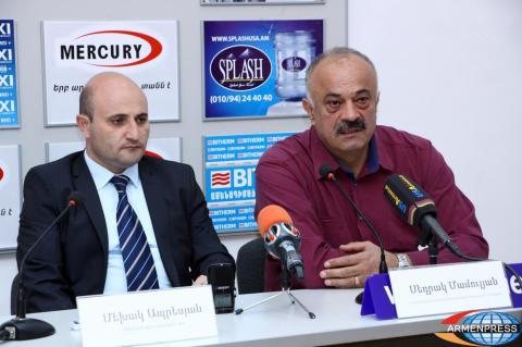 Press Conference of Head of Tourism Department at Ministry 
of Economy of the RA and Sedrak Mamulyan