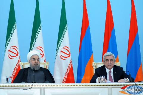 Armenian President Serzh Sargsyan and  President of Iran 
Hassan Rouhani issued a joint statement