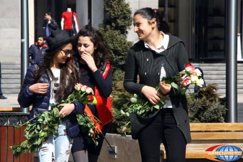 March 8 - on the streets of Yerevan