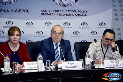 Round-table discussion on topic of “Analysis of economy-related 
provisions of promises of parties and party alliances nominated 
for Armenia’s parliamentary election”