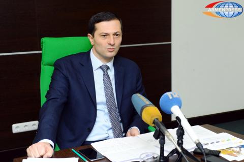 Press conference of Retail Banking Director of Ameriabank CJSC 
Arman Barseghyan

