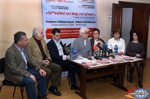  Press conference of “I Swear to You My Country” charitable 
concert dedicated to April war heroes