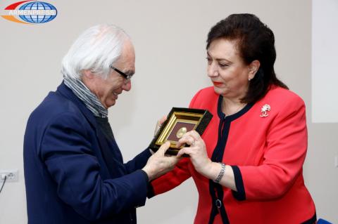 Composer Tigran Mansurian's visit to Diaspora Ministry