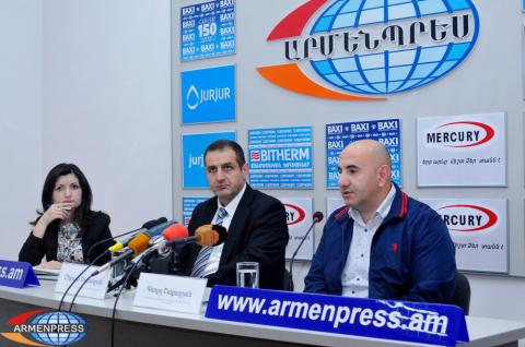  Press conference of Michael Sahakyan, director of the healthcare 
ministry's center of dermatology and venereal diseases and 
Gevorg Shakaryan, head of the center's dermatology 
departmen