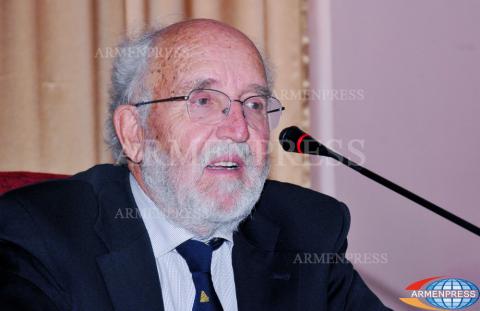 Press conference of Swiss renowned scientist, professor Michel 
Mayor