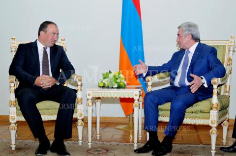 Armenian President Serzh Sargsyan holds meeting with foreign 
minister of Bosnia and Herzegovina Igor Crnadak 