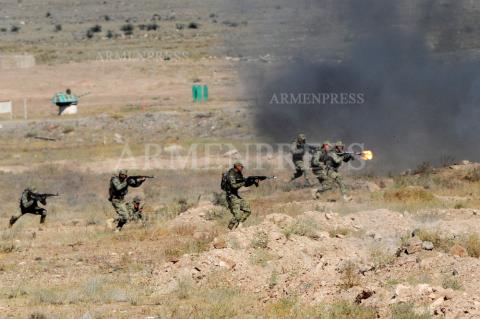 Live fire exercises in Search 2017 CSTO military exercises 