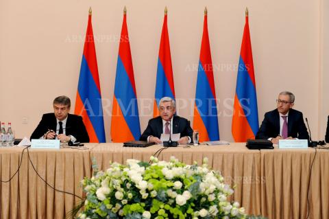 President Sargsyan participates in Nuclear Energy Safety 
Council session 