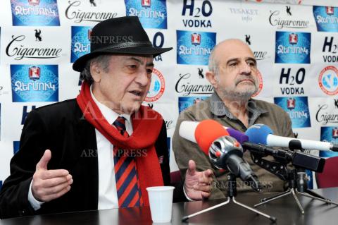 Press conference of writer, publicist Merujhan Ter-Gulanyan 
and artistic director of Puppet Theater Ruben Babayan
