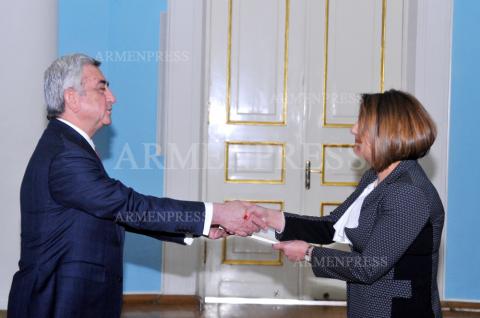 Newly appointed Ambassador of Malta presents credentials to 
Armenian President 