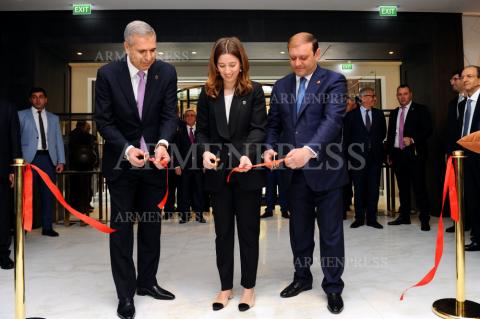 President of Armenia Serzh Sargsyan attends grand opening of 
luxury The Alexander hotel in Yerevan