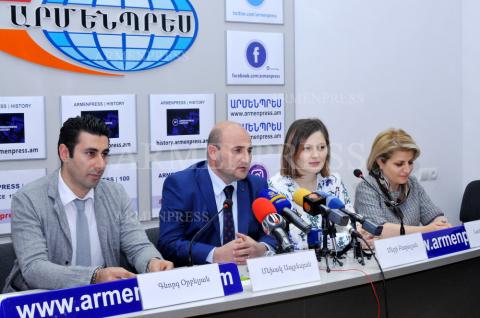 Press conference of tourism officials ahead of Yerevan Wine 
Days 2018 