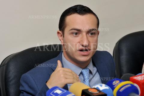 Press conference of Diaspora minister Mkhitar Hayrapetyan