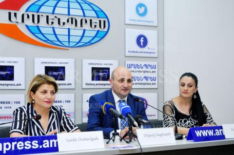 Press conference of first vice president of State Tourism 
Committee Mekhak Apresyan, founding director of Areni 
Festival Nune Manukyan and press secretary of Goris 
community leader Irin