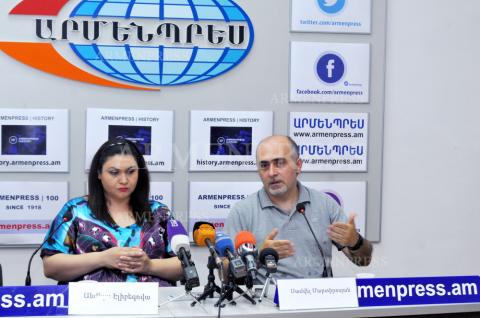 Information security expert Samvel Martirosyan, expert on 
Azerbaijani studies Angela Elibegova hold press conference 