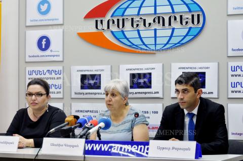 Press conference of Anahit Gevorgyan, Anna Hovhannisyan and 
Arthur Torosyan 
