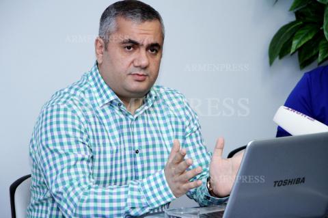 Пресс-конференция  директора члена «GALLUP International 
association» в Армении, компании «Эм Пи Джи» Арама 
Навасардяна