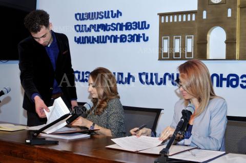 ՀՀ մշակույթի նախարարի պաշտոնակատար Լիլիթ 
Մակունցի և ՀՀ աշխատանքի և սոցիալական հարցերի 
նախարարի պաշտոնակատար Մանե Թանդիլյանի 
ասուլիսը
