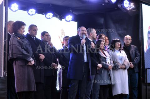 Im Kayl (My Step) bloc concludes first day of campaigning in 
Gyumri, Armenia 